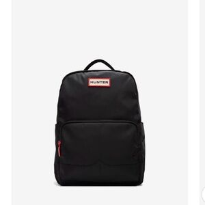 Hunter Men's Backpack in Black with Red Details